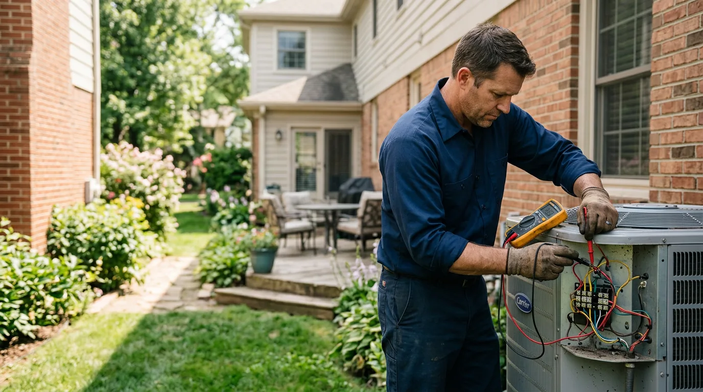 HVAC technician working near Adah, PA